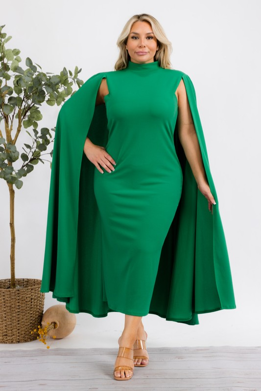 Cape dress midi online