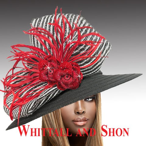 Bourbon - Striped Bow Down brim