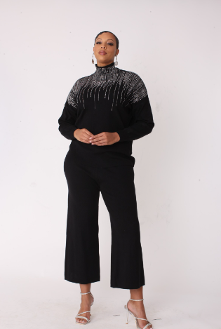 For Her 82595 2pc Knit Pant Set