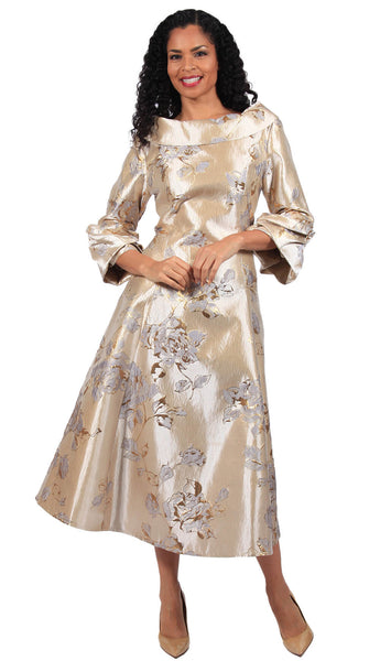 Diana couture 8700 - Floral print midi dress