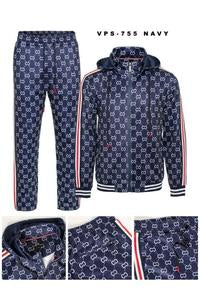 VPS-755-NAVY  Men’s track suit set