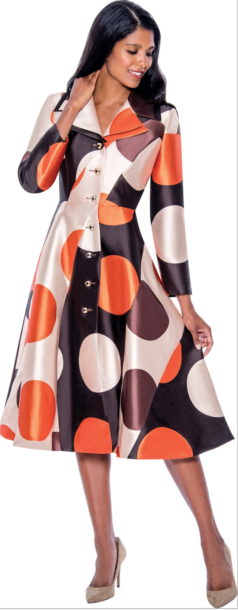 Dresses by Nubiano 1291 - Dot Print Dress