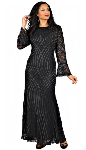 Diana #8737 - Patterned maxi dress