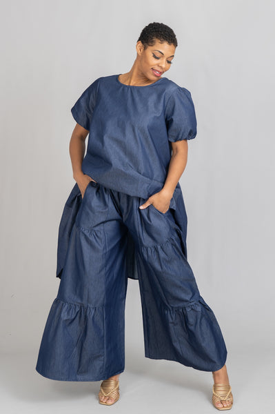 KaraChic 7774D Denim 2pc Pant Set