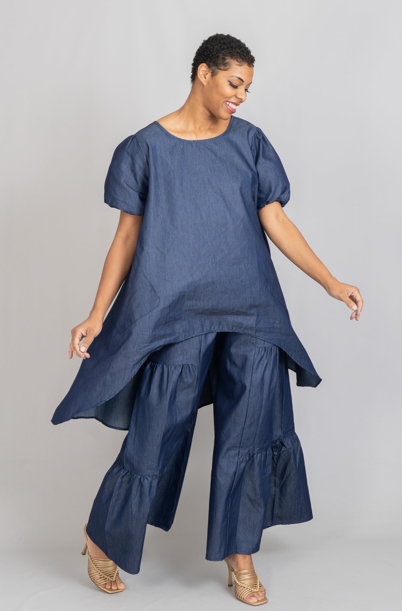 KaraChic 7774D Denim 2pc Pant Set