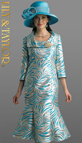 Lily & Taylor 4806 Jacquard dress