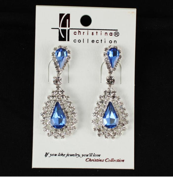 Rhinestones Teardrop Earring