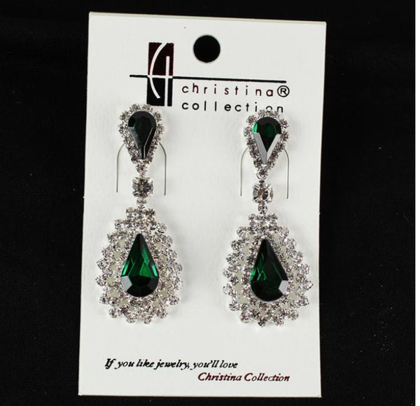 Rhinestones Teardrop Earring