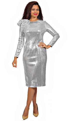 Diana 8563 - Shimmer shift dress