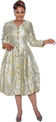 Dorinda Clark Cole 5441 Balloon hem dress