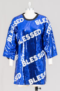 Blessed Allover Sequin Tunic Top