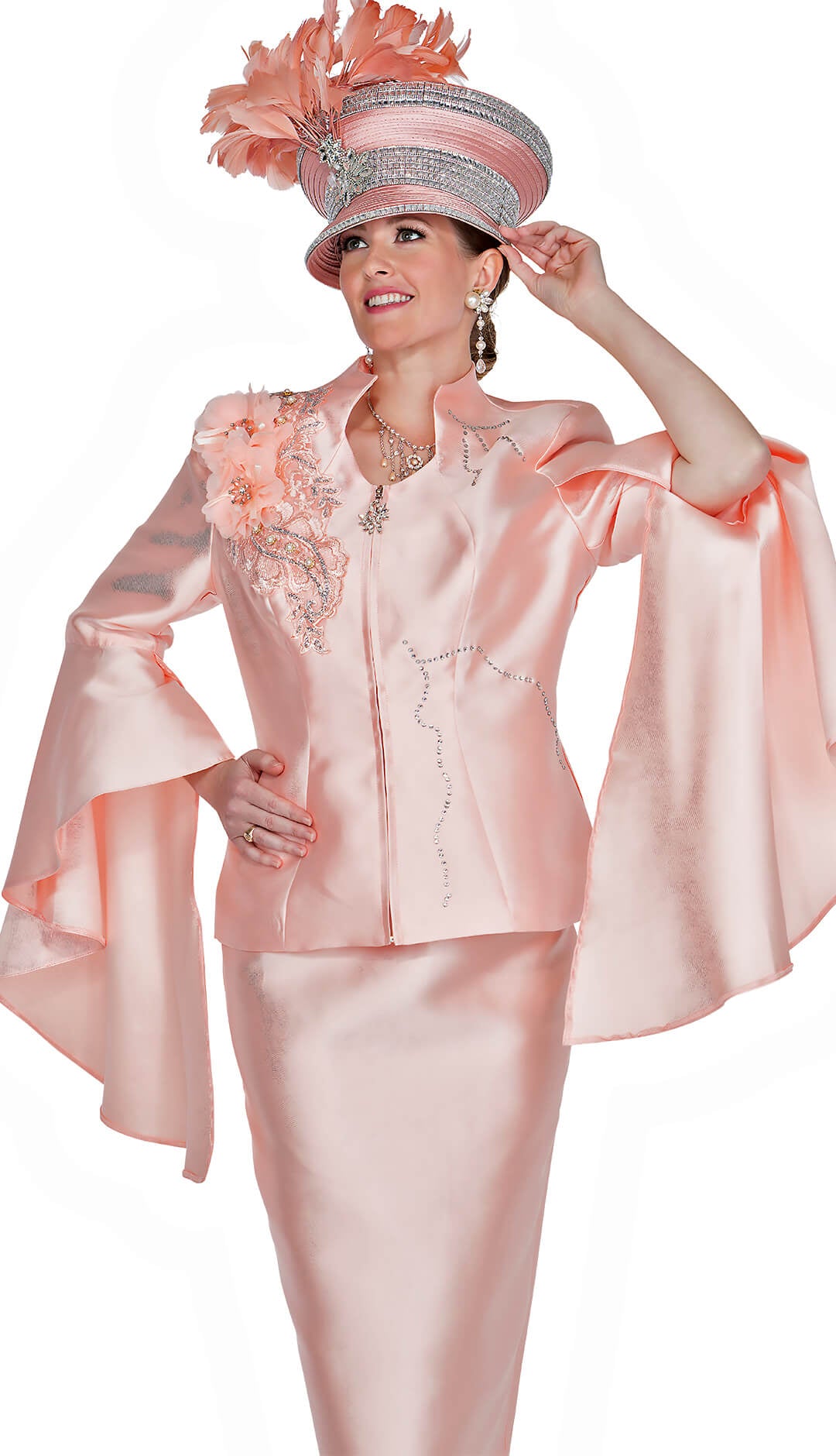 Aussie Austine 5866 - Dramatic flare sleeves suit