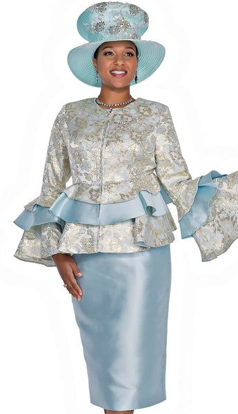 Aussie Austine 5922 - Satin twill skirt suit