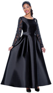 Dresses by Nubiano 1471 Sheer Sleeve Dress