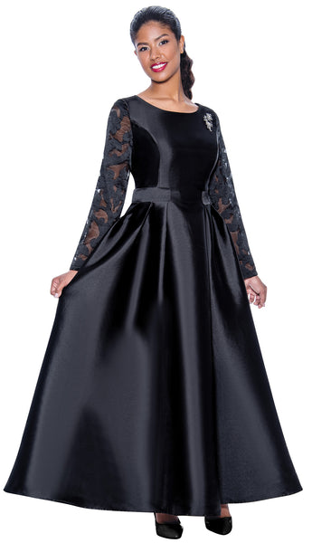 Dresses by Nubiano 1471 Sheer Sleeve Dress