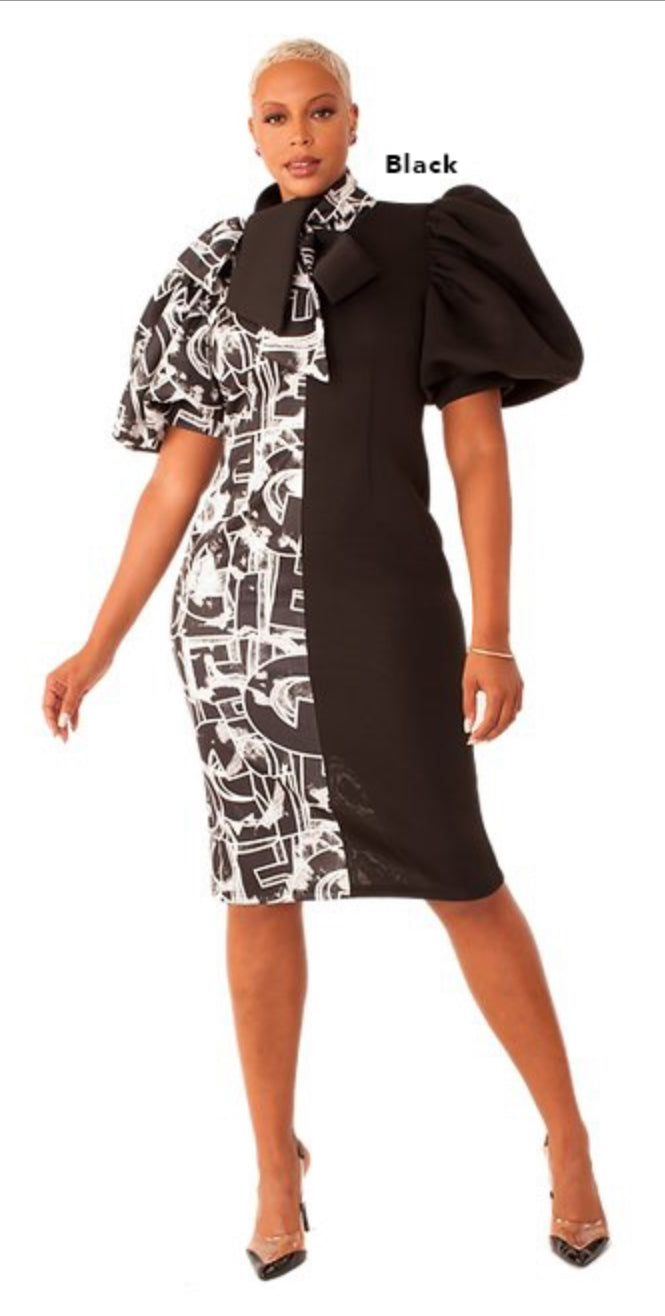 For Her 81822 Puff Sleeve Dress