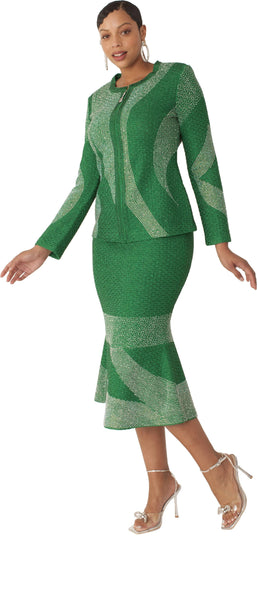 Liorah knit 7312 - Emerald green