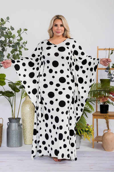 Polka dot batwing dress – Kings & Queens Designer Clothier