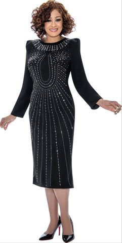 Dorinda Clark Cole 309151 Pearl Pattern Knit Dress