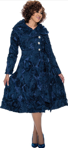 Dorinda Clark Cole 309061 Soutache Dress with Sash Belt