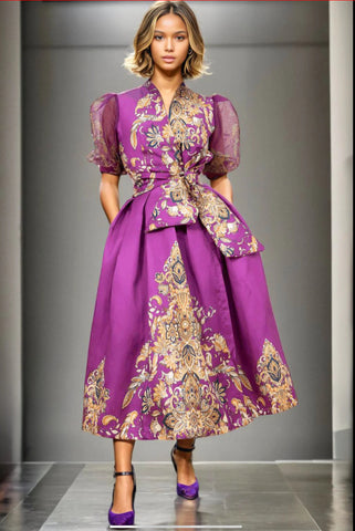 Purple majesty dress