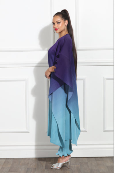 Luxe Moda LM362 Dress with Ombre Pant