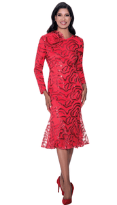 Dorinda Clark Cole 309341 Rosette Sequin Dress