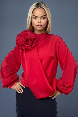 Scarlet Bloom Blouse