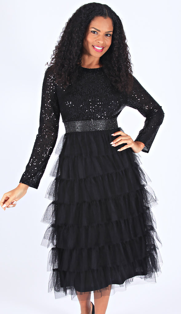 Black sequin 2025 tulle skirt